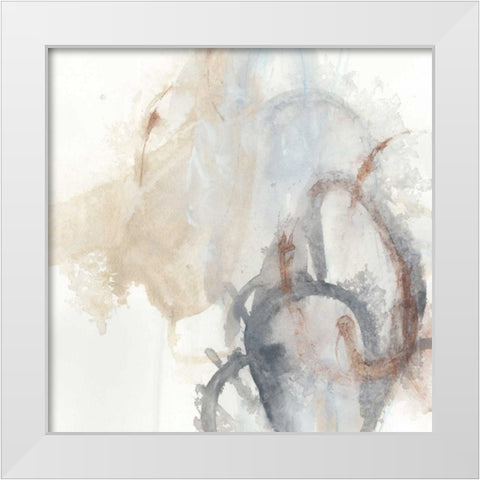 Supposition I White Modern Wood Framed Art Print by Vess, June Erica