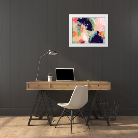 Vibrant Spring I White Modern Wood Framed Art Print by Studio W