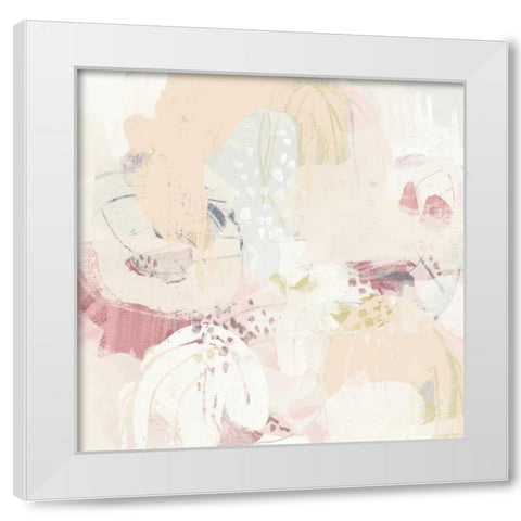 Hanami I White Modern Wood Framed Art Print by Vess, June Erica