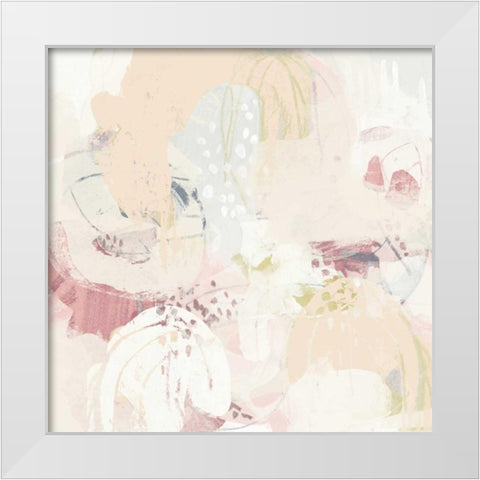 Hanami I White Modern Wood Framed Art Print by Vess, June Erica