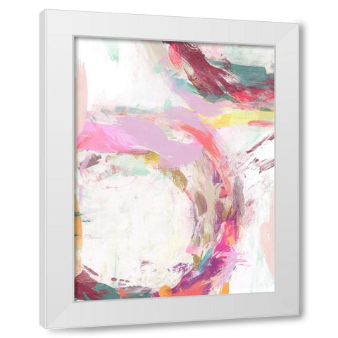 Radiant Festival II White Modern Wood Framed Art Print by Studio W