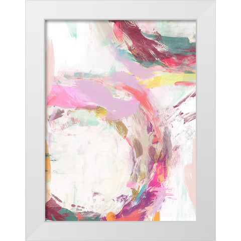 Radiant Festival II White Modern Wood Framed Art Print by Studio W