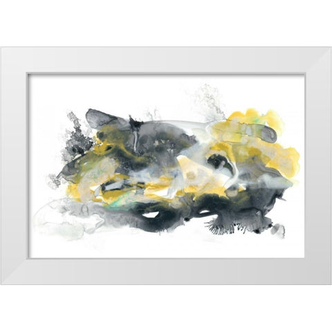 Lunar Veil II White Modern Wood Framed Art Print by Vess, June Erica