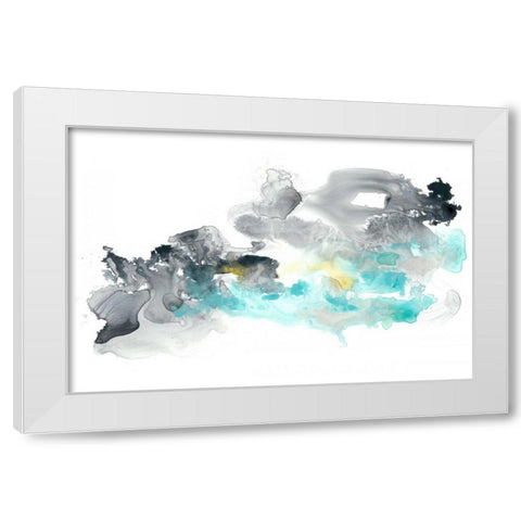 Lunar Veil III White Modern Wood Framed Art Print by Vess, June Erica
