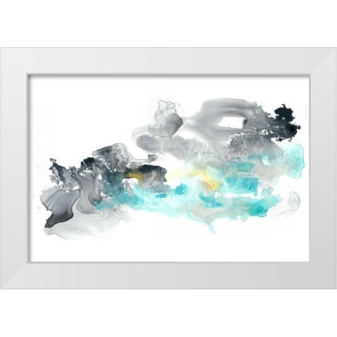 Lunar Veil III White Modern Wood Framed Art Print by Vess, June Erica