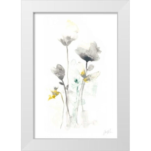 Stem Illusion I White Modern Wood Framed Art Print by Vess, June Erica