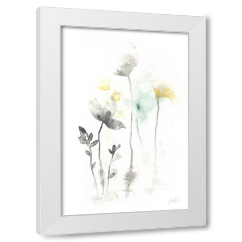 Stem Illusion II White Modern Wood Framed Art Print by Vess, June Erica