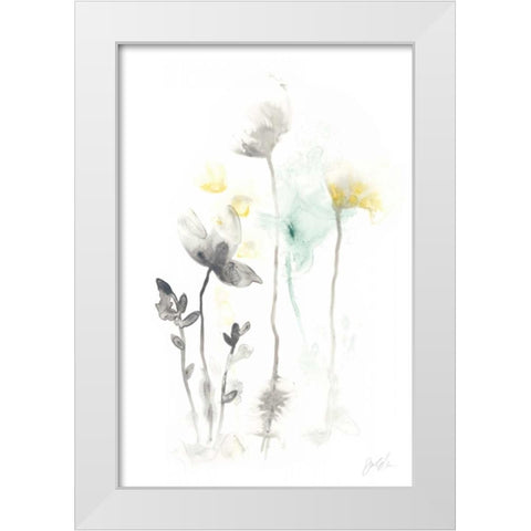 Stem Illusion II White Modern Wood Framed Art Print by Vess, June Erica