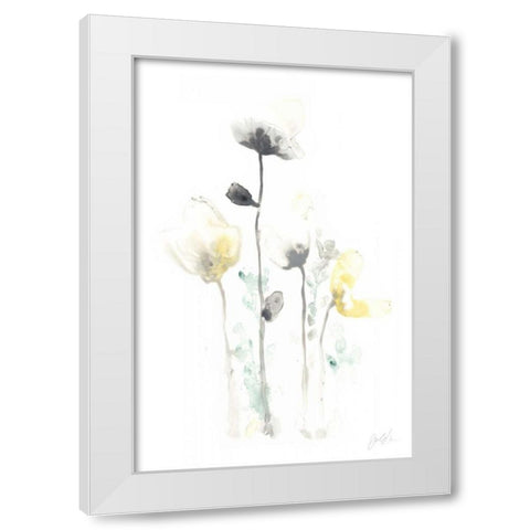 Stem Illusion IV White Modern Wood Framed Art Print by Vess, June Erica