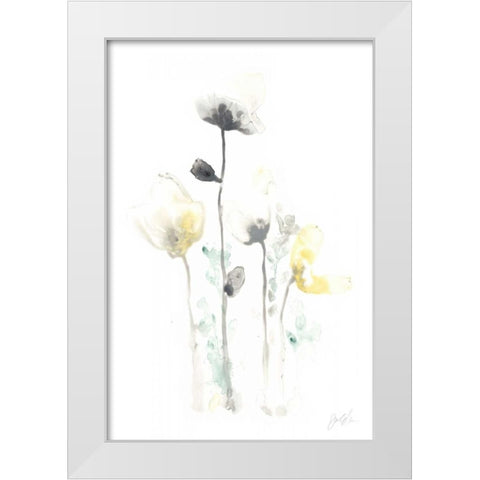Stem Illusion IV White Modern Wood Framed Art Print by Vess, June Erica