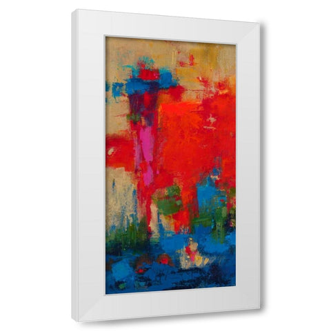 Totem White Modern Wood Framed Art Print by Bothne, Janet