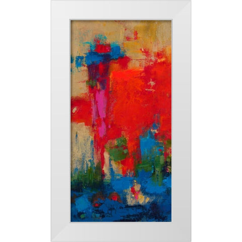 Totem White Modern Wood Framed Art Print by Bothne, Janet
