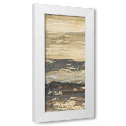 Terre Umber I White Modern Wood Framed Art Print by Goldberger, Jennifer