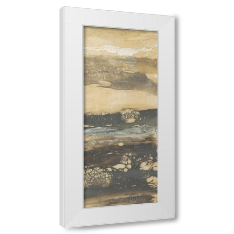 Terre Umber III White Modern Wood Framed Art Print by Goldberger, Jennifer