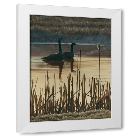 First Light I White Modern Wood Framed Art Print by Szatkowski, Fred