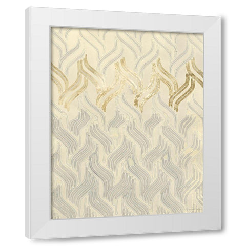 Chenille I White Modern Wood Framed Art Print by Lam, Vanna