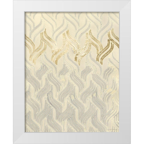 Chenille I White Modern Wood Framed Art Print by Lam, Vanna