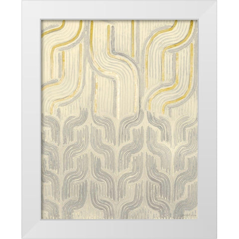 Chenille II White Modern Wood Framed Art Print by Lam, Vanna