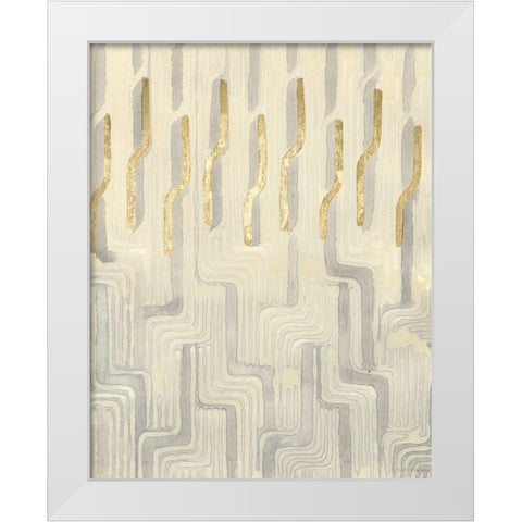 Chenille Iii White Modern Wood Framed Art Print by Lam, Vanna