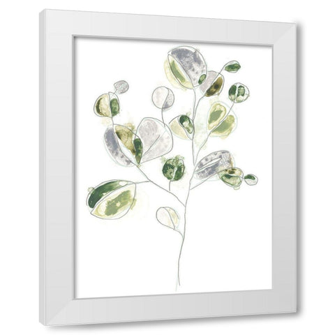 Sea Greens II White Modern Wood Framed Art Print by Vess, June Erica