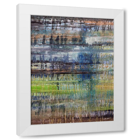 Rushes I White Modern Wood Framed Art Print by Butler, John