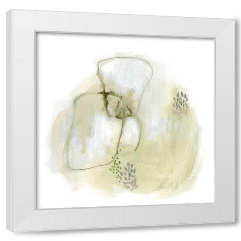 Intermezzo III White Modern Wood Framed Art Print by Vess, June Erica