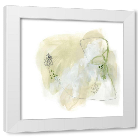 Intermezzo IV White Modern Wood Framed Art Print by Vess, June Erica