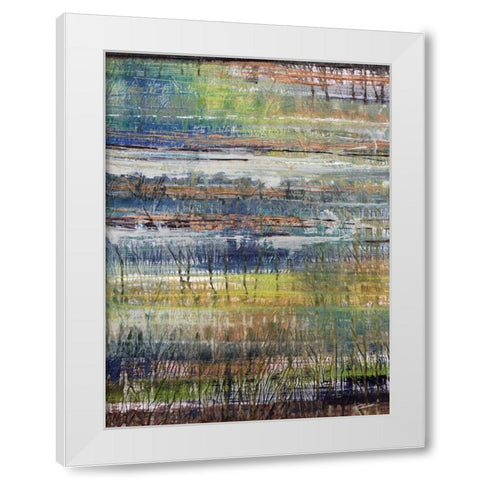 Rushes II White Modern Wood Framed Art Print by Butler, John