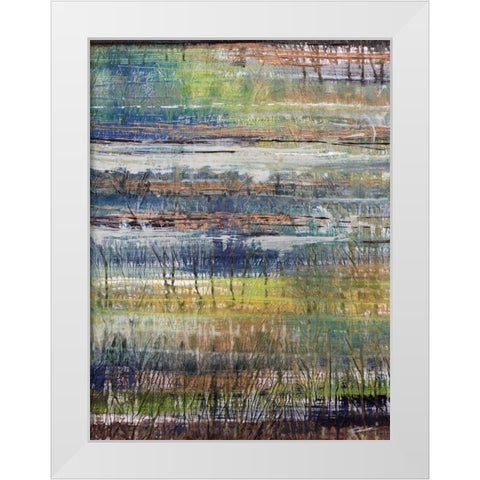 Rushes II White Modern Wood Framed Art Print by Butler, John