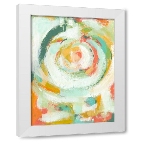 Pop Blossom I White Modern Wood Framed Art Print by Zarris, Chariklia