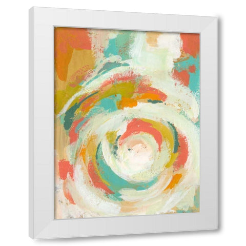 Pop Blossom II White Modern Wood Framed Art Print by Zarris, Chariklia