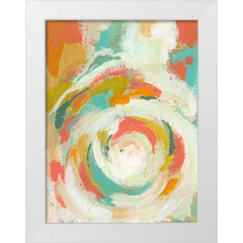 Pop Blossom II White Modern Wood Framed Art Print by Zarris, Chariklia