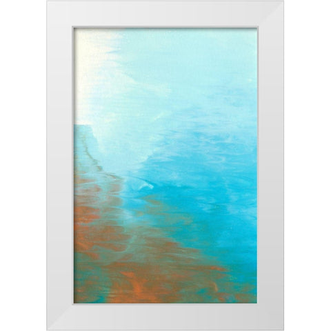 Neptune Sky I White Modern Wood Framed Art Print by Lam, Vanna