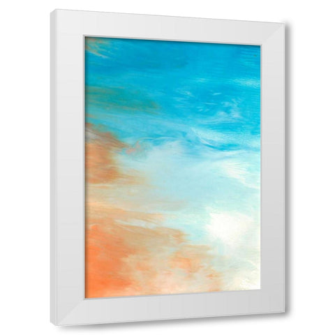 Neptune Sky II White Modern Wood Framed Art Print by Lam, Vanna