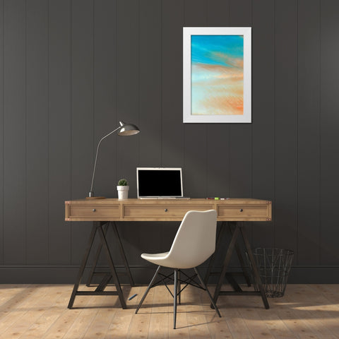 Neptune Sky III White Modern Wood Framed Art Print by Lam, Vanna
