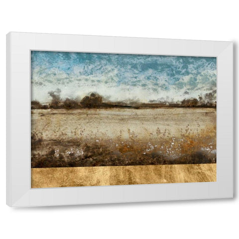 Infinite Pasture White Modern Wood Framed Art Print by OToole, Tim