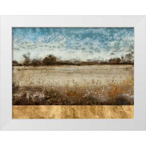 Infinite Pasture White Modern Wood Framed Art Print by OToole, Tim