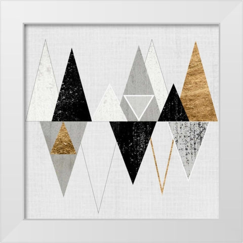 Range I White Modern Wood Framed Art Print by Fagalde, Jarman