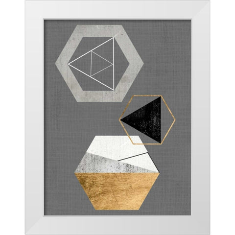 Gather I White Modern Wood Framed Art Print by Fagalde, Jarman