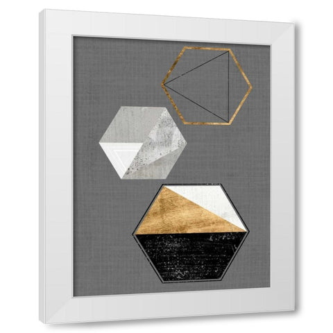 Gather II White Modern Wood Framed Art Print by Fagalde, Jarman