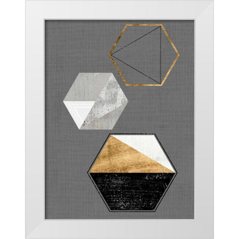 Gather II White Modern Wood Framed Art Print by Fagalde, Jarman