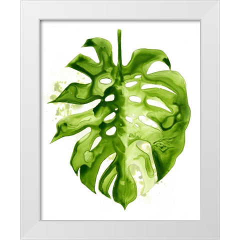 Monstera II White Modern Wood Framed Art Print by Popp, Grace