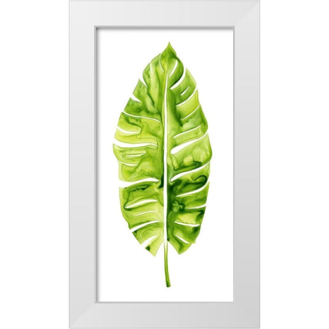 Banana Leaf Study I White Modern Wood Framed Art Print by Popp, Grace