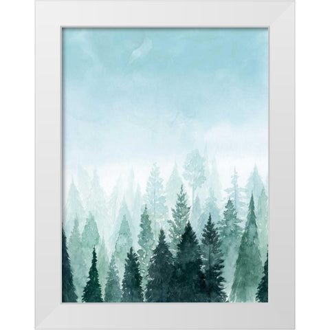 Into the Trees I White Modern Wood Framed Art Print by Popp, Grace