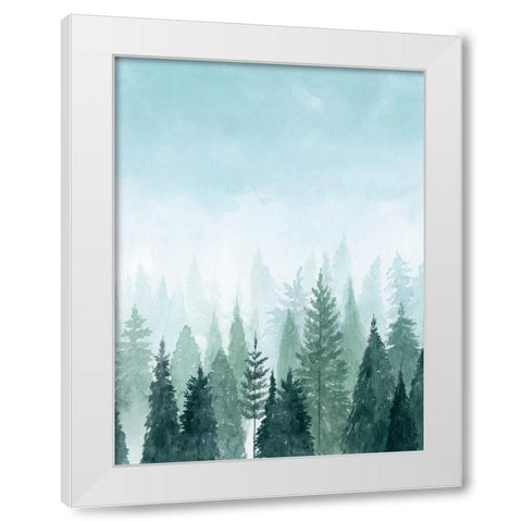 Into the Trees II White Modern Wood Framed Art Print by Popp, Grace