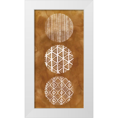 Tribal Pattern I White Modern Wood Framed Art Print by Popp, Grace