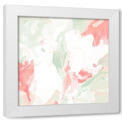 Hibiscus Palette I White Modern Wood Framed Art Print by Vess, June Erica