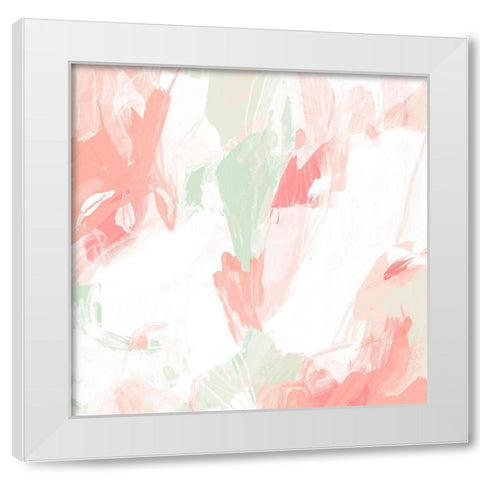 Hibiscus Palette II White Modern Wood Framed Art Print by Vess, June Erica