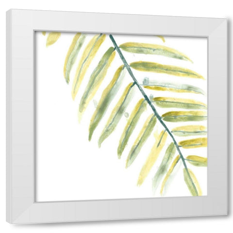 Verdant Impressions III White Modern Wood Framed Art Print by Vess, June Erica