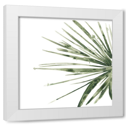 Verdant Impressions IV White Modern Wood Framed Art Print by Vess, June Erica